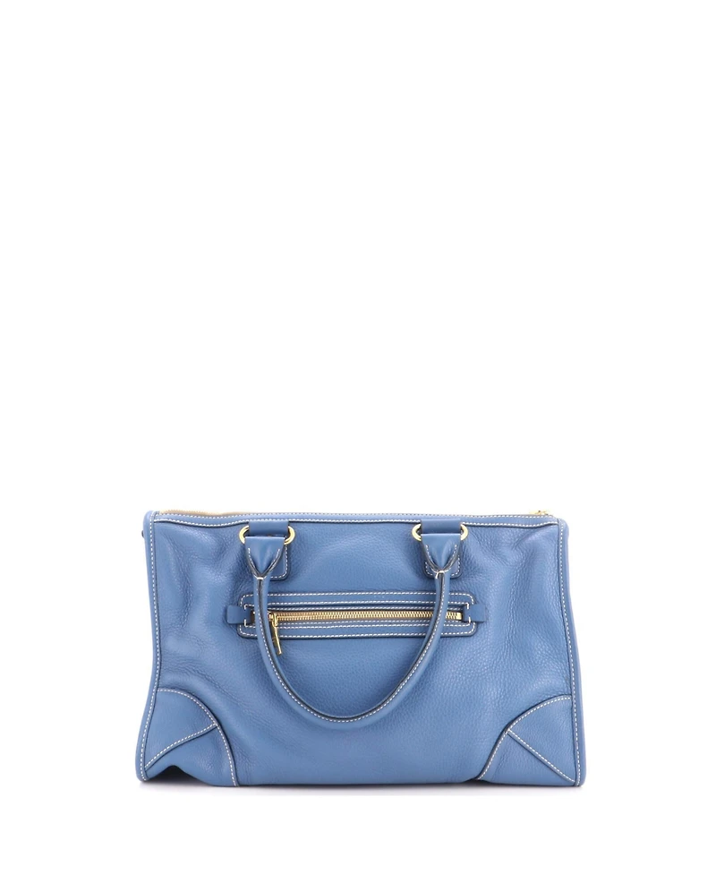 Pre-Owned Prada Vitello Phenix Medium Convertible Satchel