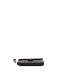 Pre-Owned Saint Laurent Classic Monogram Envelope Wristlet Clutch Mixed Matelasse Leather