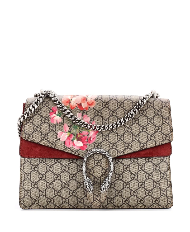 Pre-Owned Gucci Dionysus Blooms Print Medium Coated Canvas Shoulder Bag