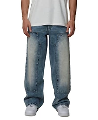 Good For Nothing Men's Straight-Leg Mid Rise Double-Knee Jeans