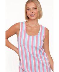 Petal and Pup Women's Benito Sleeveless Stripe Mini Dress