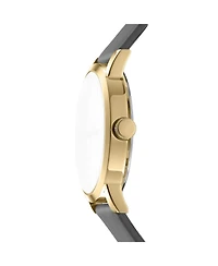 Dkny Women's Quartz Soho Midi Leather Strap Watch, 34 mm
