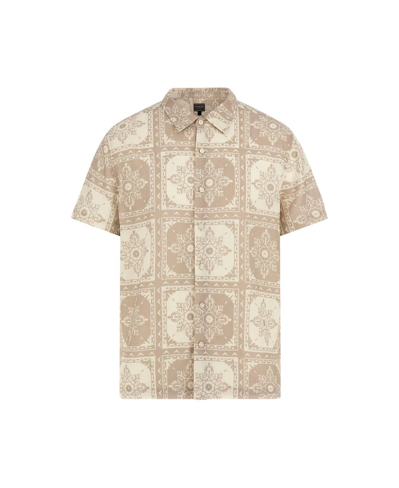 Guess Men's Mosley Tile Print Shirt