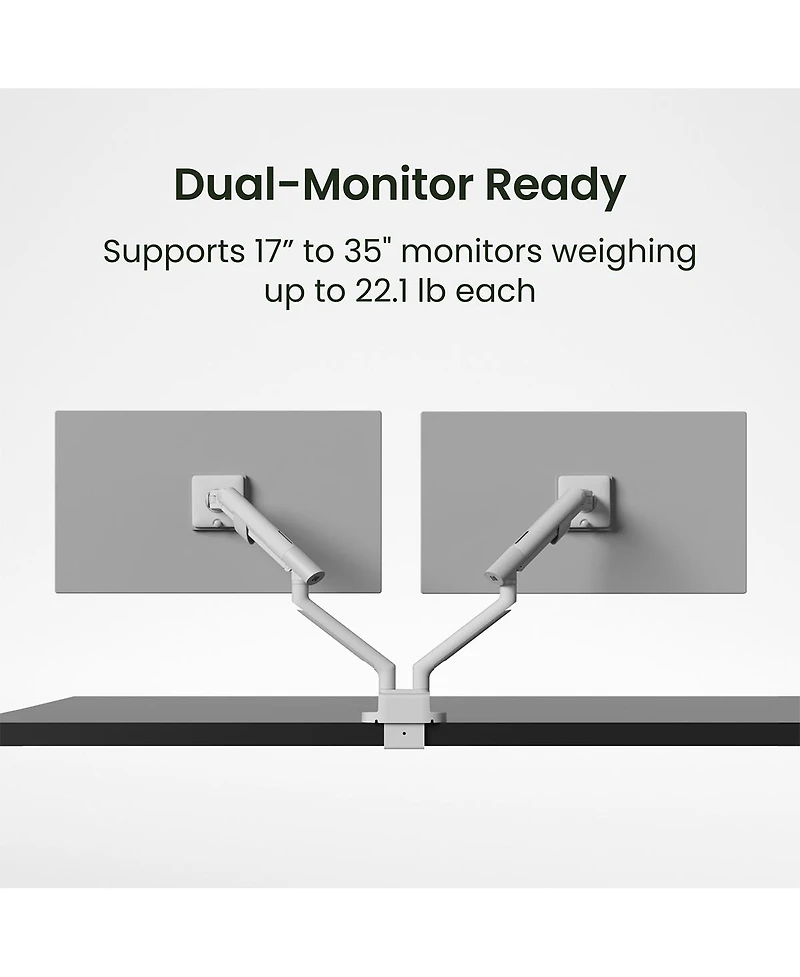 Kanto DM2 Dual Monitor Desktop Mount for 17" - 35" Displays