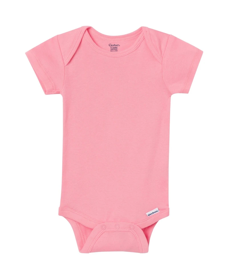 Gerber Baby (0-3 M to 24 ) 5-Pack Short Sleeve Bodysuits, Pastels