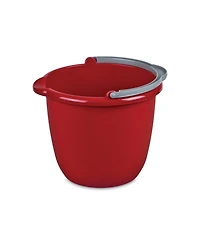 Sterilite Large 10-Qt Easy Pour Spout Pail w/ Comfy Grip Handle, Red (12 Pack)