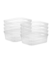 Sterilite 5.25 x 12 x 15 Inch Storage Bin w/ Carry Through Handles, Clear