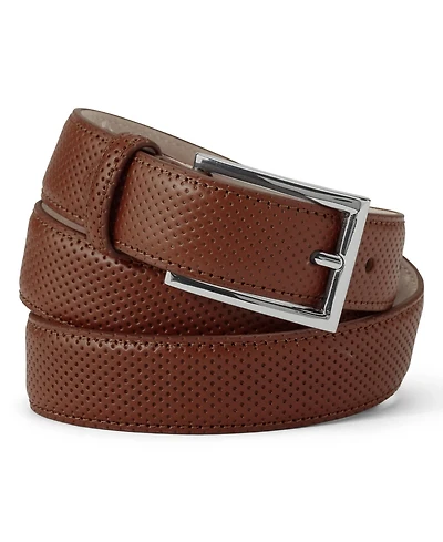 Lands' End Full-Grain Leather Perforated Belt