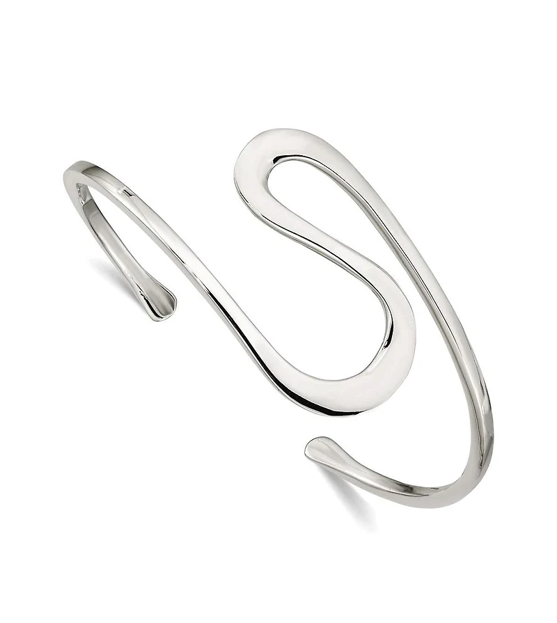 Curata Jewelry Sterling Silver Adjustable Bangle Bracelet