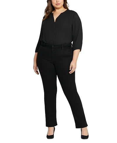 Nydj Plus Marilyn Straight Jeans