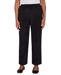 Alfred Dunner Petite Corduroy Elastic Waist Short-Length Pants