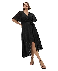 City Chic Women's Plus Love Wrap Maxi Dress