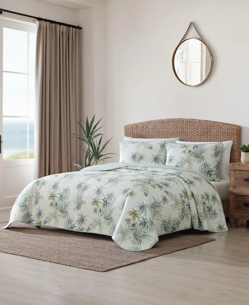 Tommy Bahama Home Serenity Palms Cotton Reversible Quilt
