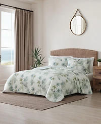 Tommy Bahama Home Serenity Palms Cotton Reversible Quilt