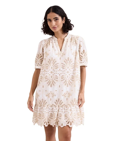 Phase Eight Women's Liliana Puff-Sleeve V-Neck Floral Mini Dress
