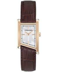 Ferragamo Men's Rose Gold Stainless Steel Bracelet Watch, 39x24mm
