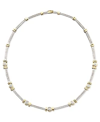 Diamond Necklace (1 ct. t.w.) in 14k White & Yellow Gold