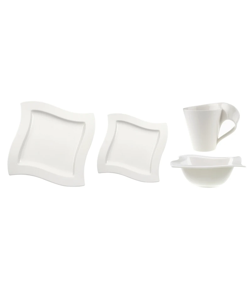 Villeroy & Boch New Wave 4-Piece Place Setting