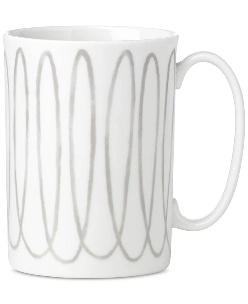 kate spade new york Charlotte Street West Grey Collection Mug