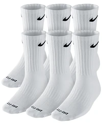 Nike Unisex Everyday Plus Cushioned Training Crew Socks (6 Pairs)
