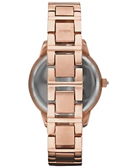 Fossil Women's Jesse Rose Gold-Tone Stainless Steel Bracelet Watch 34mm ES3020