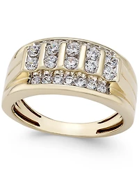 Men's Diamond Cluster Ring (1 ct. t.w.) in 10k Gold