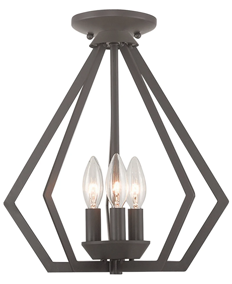 Livex Prism 3- Light Metal 14'' Pendant