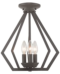 Livex Prism 3- Light Metal 14'' Pendant