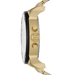 Diesel Men's Mr. Daddy 2.0 Gold-Tone Ion-Plated Stainless Steel Bracelet Watch 57mm DZ7333