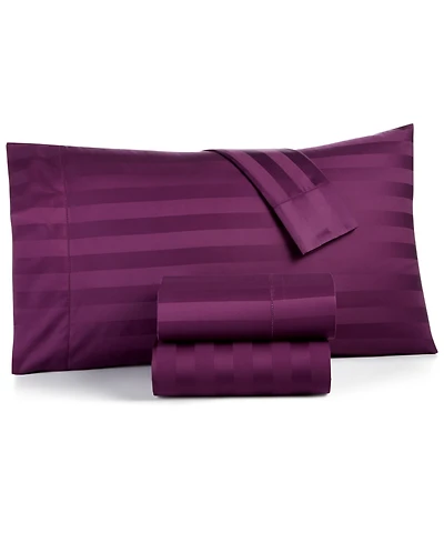 Closeout! Charter Club 1.5" Stripe 550 Thread Count 100% Cotton Pillowcase Pair, Standard, Exclusively at Macy's