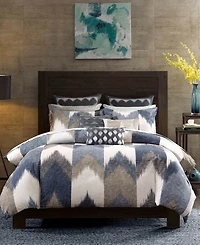 Ink+Ivy Alpine Chevron Stripe 3-Pc. Duvet Cover Set, Full/Queen