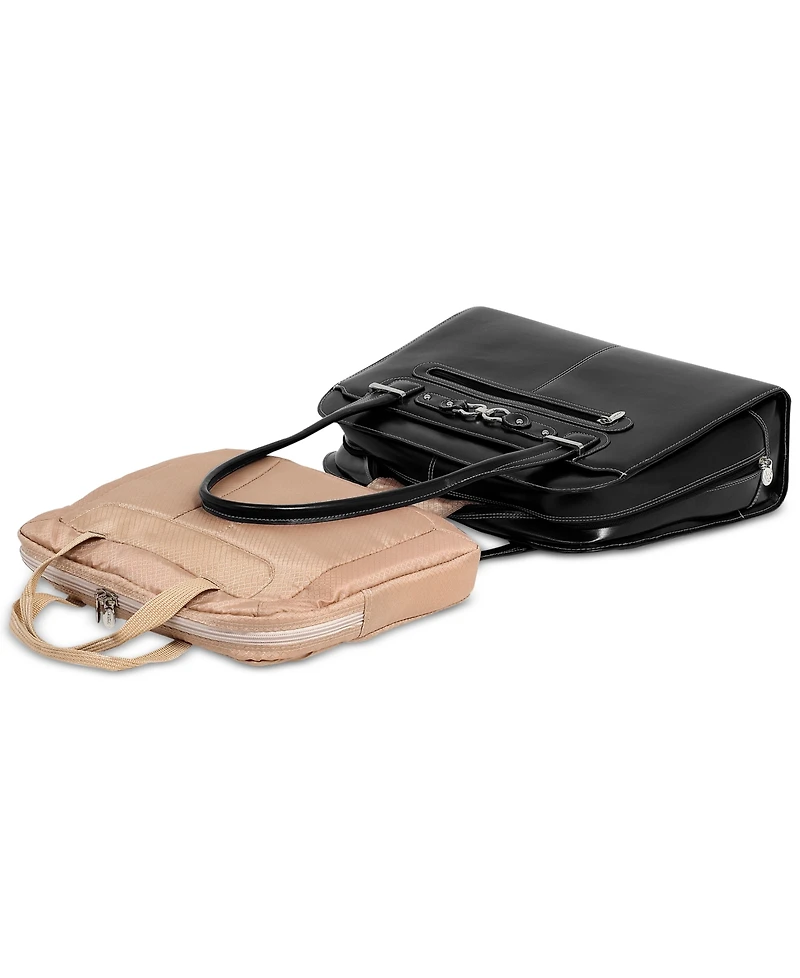 McKlein Oak Grove Leather Laptop Briefcase