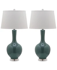 Safavieh Set of 2 Blanche Gourd Ceramic Table Lamps