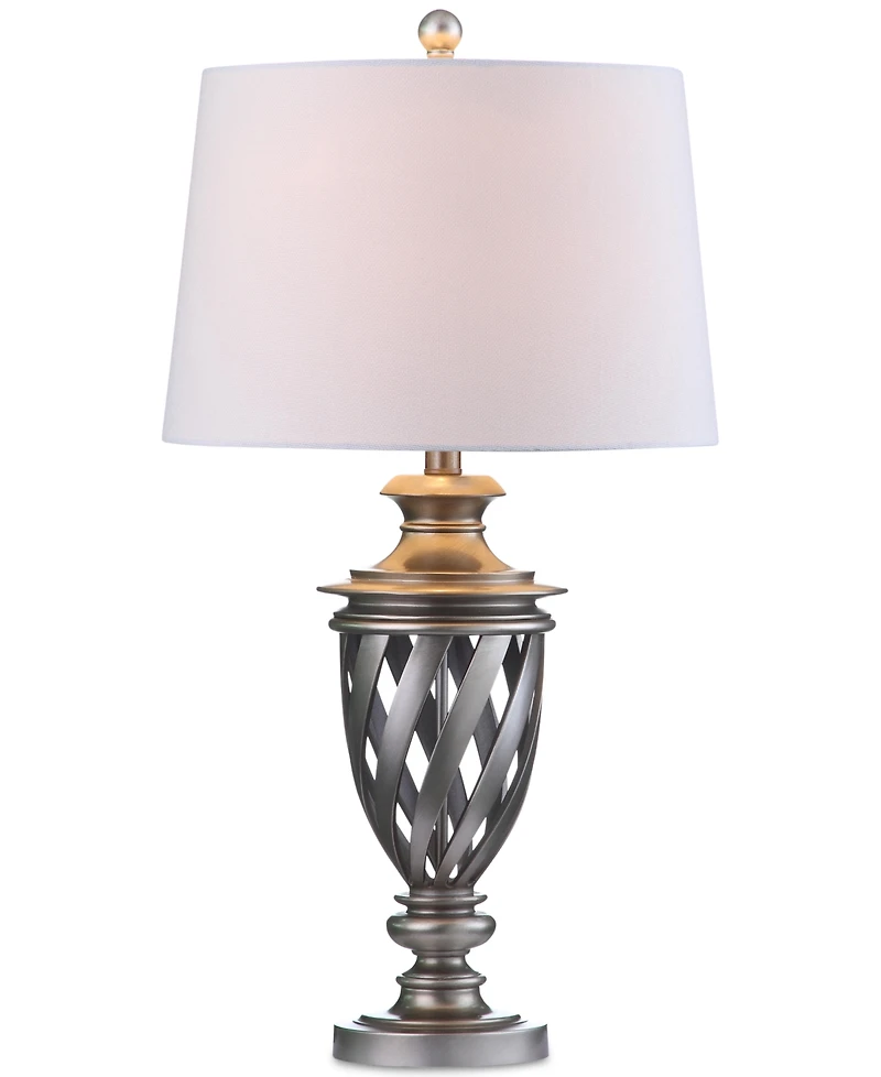 Safavieh Set of 2 Byron Urn Platinum-Tone Table Lamps