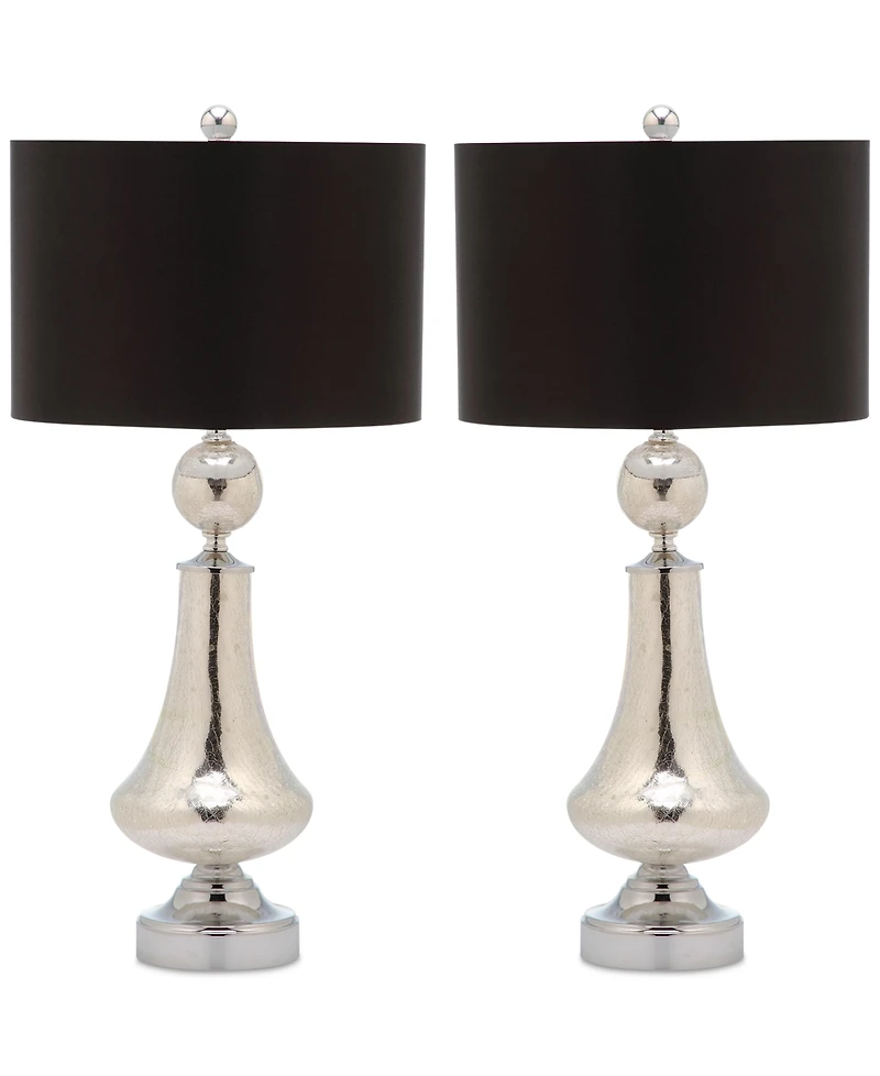 Safavieh Set of 2 Mercury Crackle Table Lamps