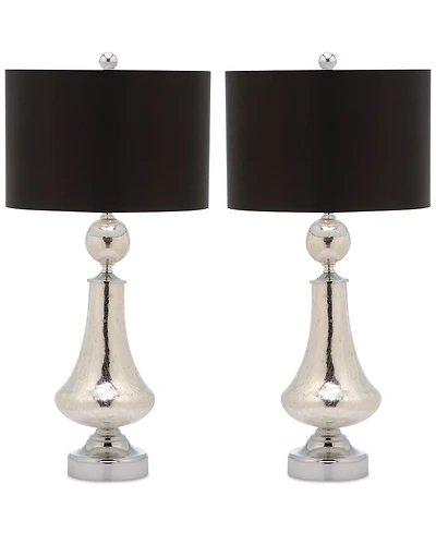 Safavieh Set of 2 Mercury Crackle Table Lamps