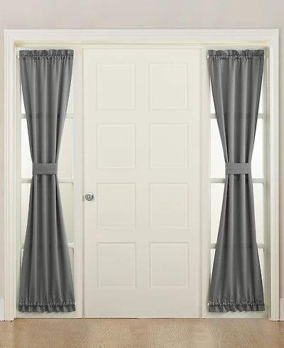 Grant Room Darkening Rod Pocket Door Sidelight Curtain Panel