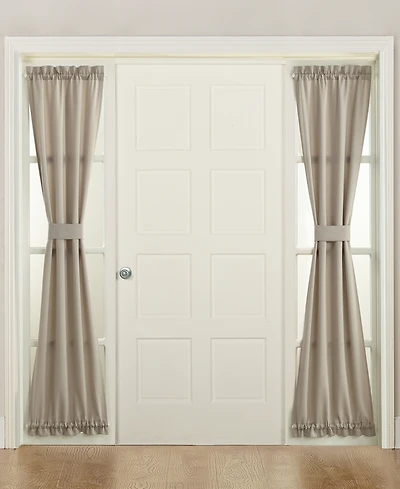 Grant Room Darkening Rod Pocket Door Sidelight Curtain Panel