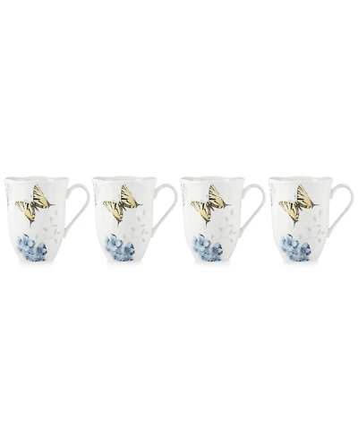 Lenox Butterfly Meadow Hydrangea Collection 4-Pc. Mug Set