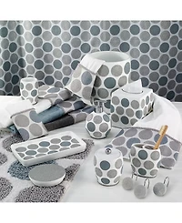 Avanti Dotted Circle Textured Resin 12-Pc. Shower Curtain Hooks