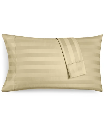 Closeout! Charter Club 1.5" Stripe 550 Thread Count 100% Cotton Pillowcase Pair, Standard, Exclusively at Macy's
