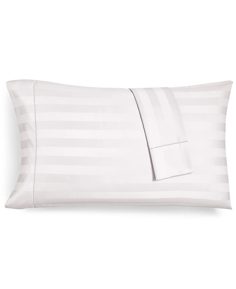 Charter Club 1.5" Stripe 550 Thread Count 100% Cotton Pillowcase Pair, Standard, Exclusively at Macy's