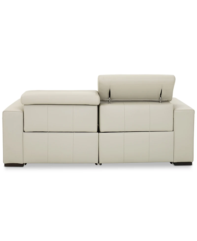 Nevio 82" 2pc Leather Sofa with 2 Power Recliners, Created for Macy's