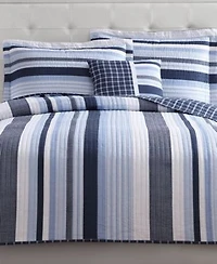 My World Kids Mason Reversible Stripe Quilt Sets