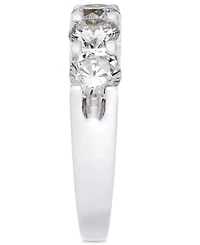 Certified Five Diamond Station Band Ring in 14k White Gold (2 ct. t.w.)