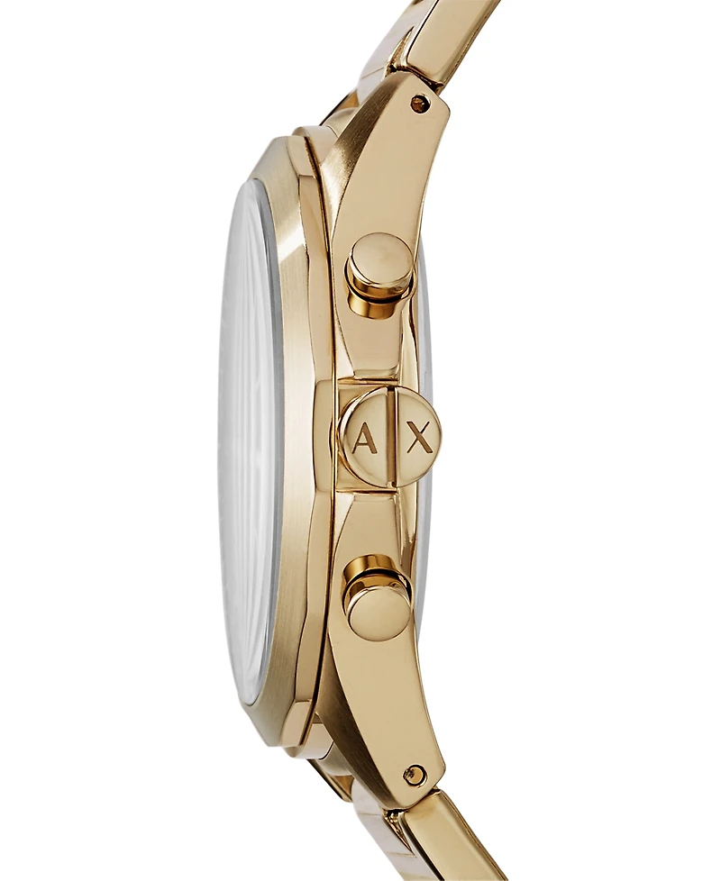 Men's Chronograph Gold-Tone Stainless Steel Bracelet Watch 44mm