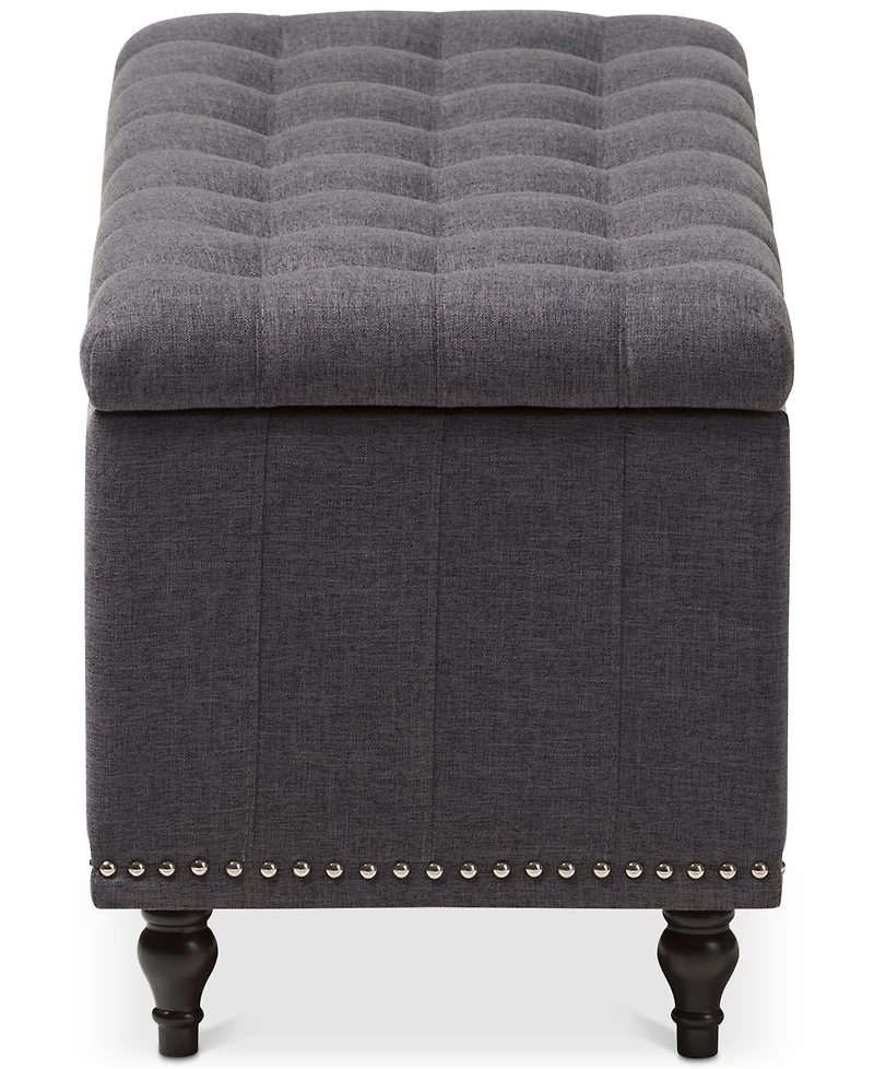 Kaylee Button-Tufted Storage Ottoman Bench