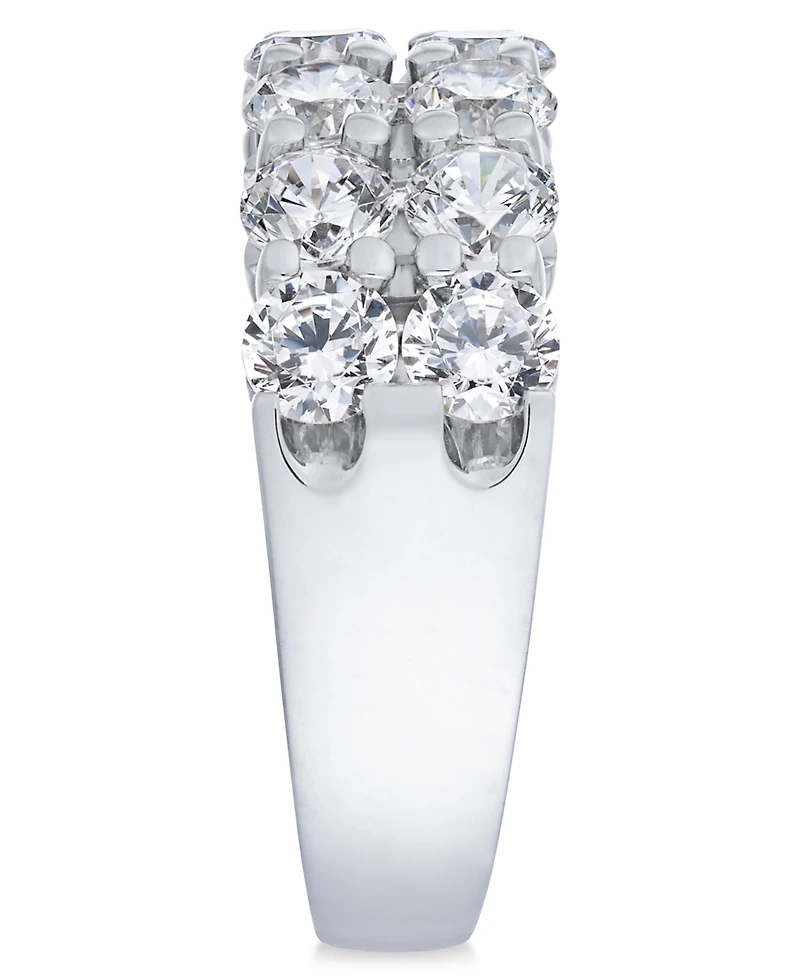 Two-Row Certified Diamond Band Ring in 14k White Gold (2 ct. t.w.)