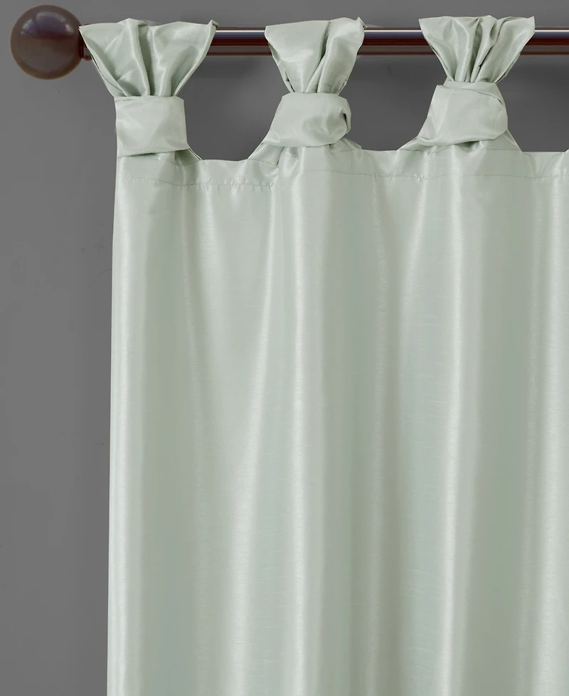 Madison Park Emilia Twist Tab Lined Window Curtain Panel, Single with Privacy Lining for Bedroom and Living Room, 108 inch length Curta