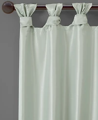 Madison Park Emilia Twist Tab Lined Window Curtain Panel, Single with Privacy Lining for Bedroom and Living Room, 108 inch length Curta